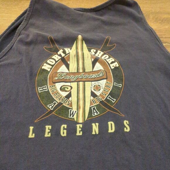 VTG North Shore Hawaii Legends Men's Large Tank Top Shirt Surfboard Y2K - Picture 2 of 6